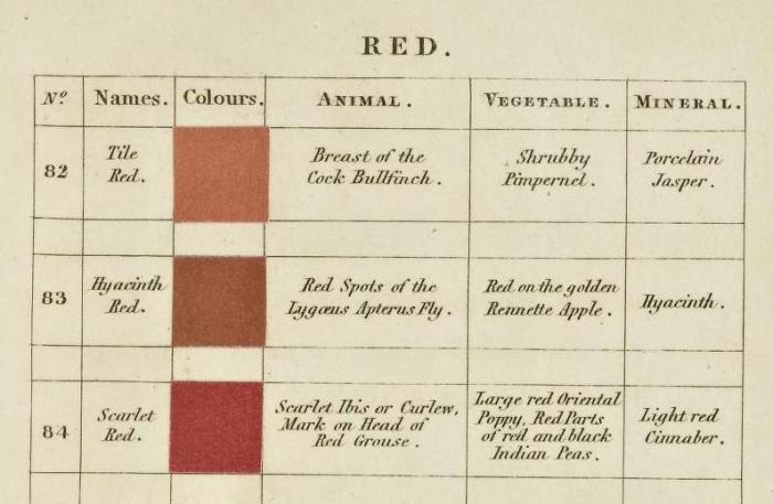 Werner's Nomenclature of Colours - Adapted to Zoology Botany Chemistry Mineralogy Anatomy and the Arts