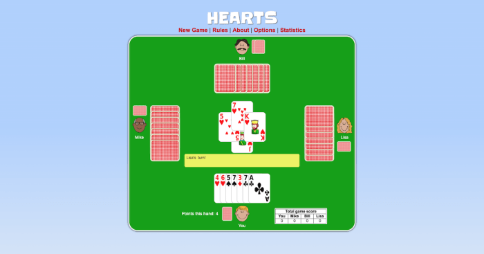 Hearts io cardgames online play logo