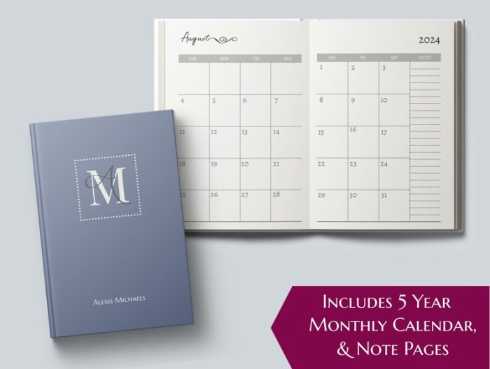 Planner monthly year glance months amazon yearly inch size