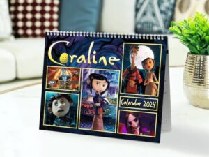 Coraline Calendar 2022 Cartoon 2022 OFFICIAL calendar 2022-2023 24 months - monthly planner.Gifts boys girls kids and all Fans for halloween Christmas