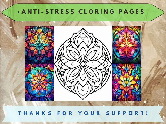 Stained Glass Coloring Book