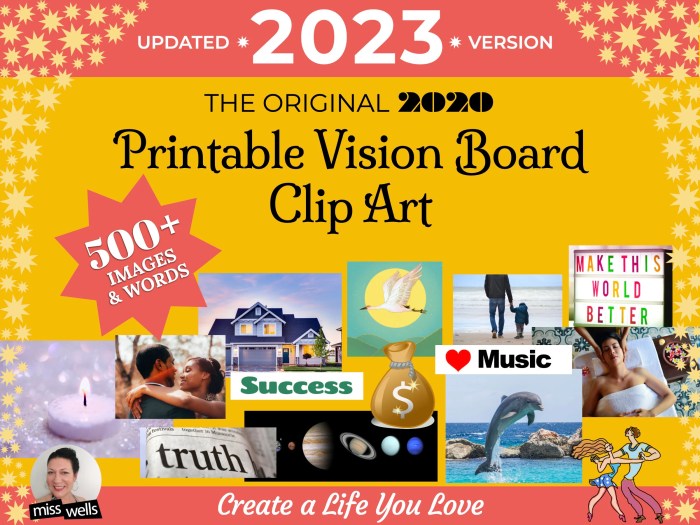 2024 Vision Board Clip Art Book An Extensive Collection of Inspiring Images Quotes & Affirmations for Personal Growth Goal Setting and ... & words (2024 Vision Board Clip Art Books)