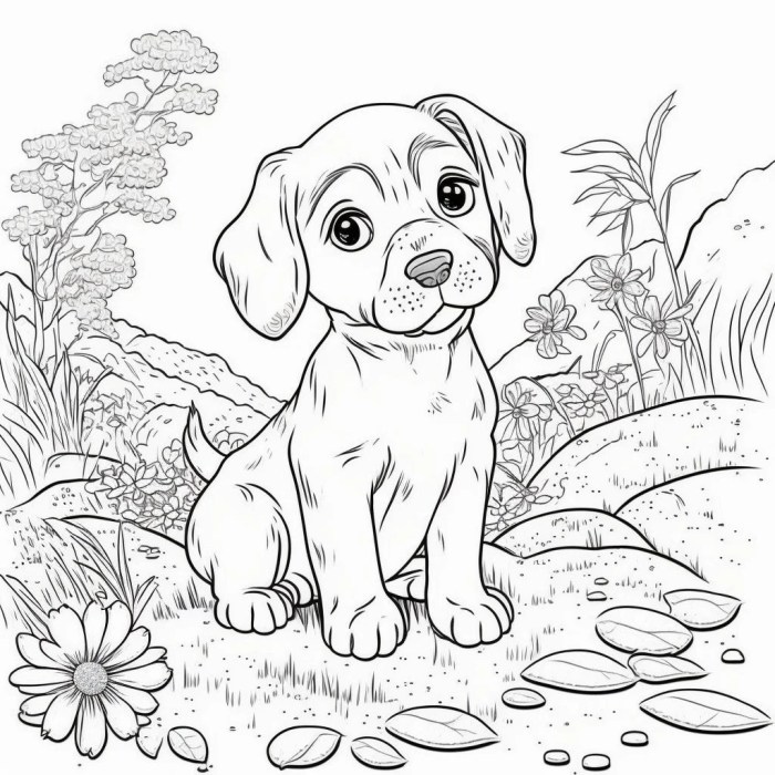 Cute Dogs Coloring Book for Kids Volume I 50 Adorable Cartoon Dogs & Puppies Coloring Book for Kids Ages 7-12 (Cute Animal Coloring Books for Kids - Ages 7-12)