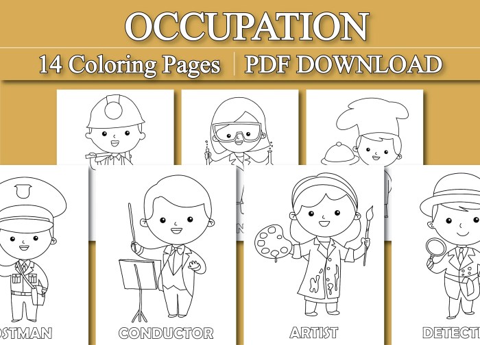 Working Animals Coloring Book - Hamsters with Jobs 30 Pages to Color of Pet Occupations for Kids and Adults