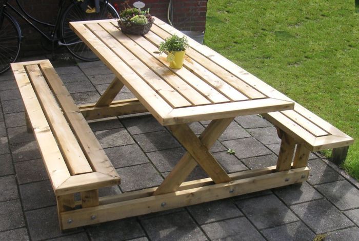 Picnic table woodworking plans