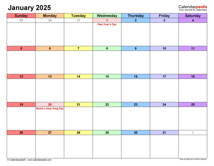 Monthly Planner 2023-2025 Two Year Monthly Calendar Book 8.5x11'. July to June. With Holidays. Colorful Pattern.