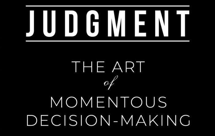 Decision judgment autonomous