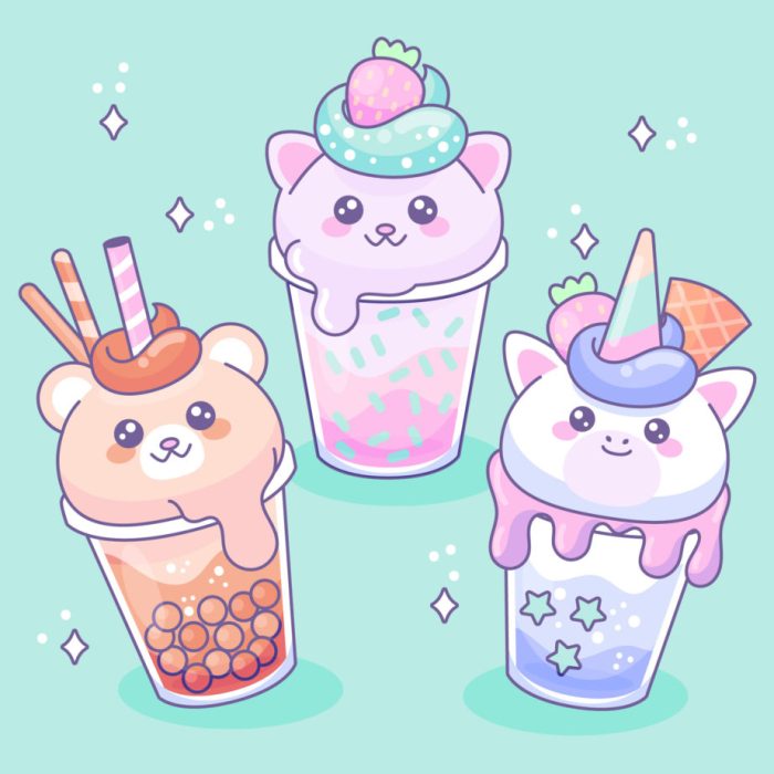 Kawaii Bubble Tea Delight Coloring Book A Dreamy World of Bubble Tea Delights With Adorable Cute Illustrations For Stress Relief & Relaxation