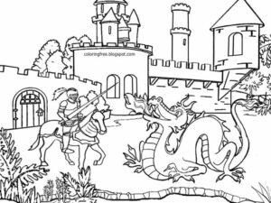 Medieval coloring pages printable books last