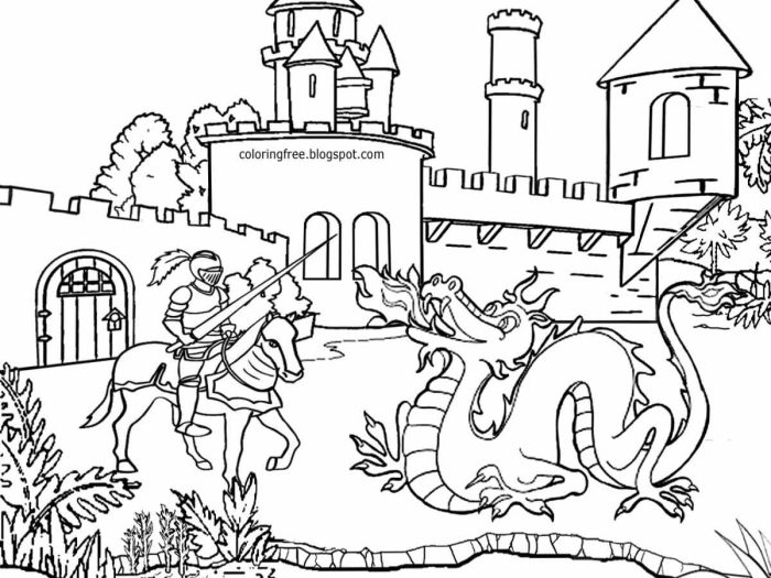 Medieval coloring pages printable books last