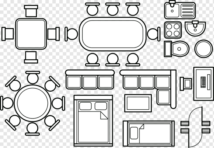 Furniture plan floor symbols plans clip clipart 2d scale architecture photoshop google sharecg layout interior templates template printable library cliparts