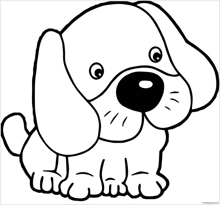 Cute Dogs Coloring Book for Kids Volume I 50 Adorable Cartoon Dogs & Puppies Coloring Book for Kids Ages 7-12 (Cute Animal Coloring Books for Kids - Ages 7-12)