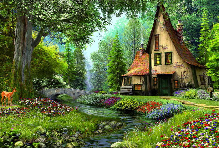 Mushroom Houses Coloring Book Mystical Modern Art Design of Unique and Magical Homes in Fantasy Forest of Whimsical World with Educational and ... about Fairies for Inner Peace and Happiness